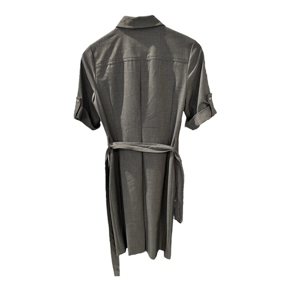 Calvin Klein Women’s Military Utility Dress Charcoal Gray Size 4 - Picture 3 of 6